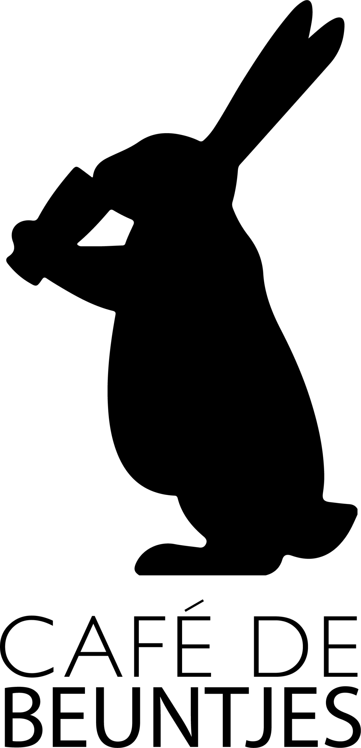 Logo Cafedebeuntjes Staand Zwart Wit