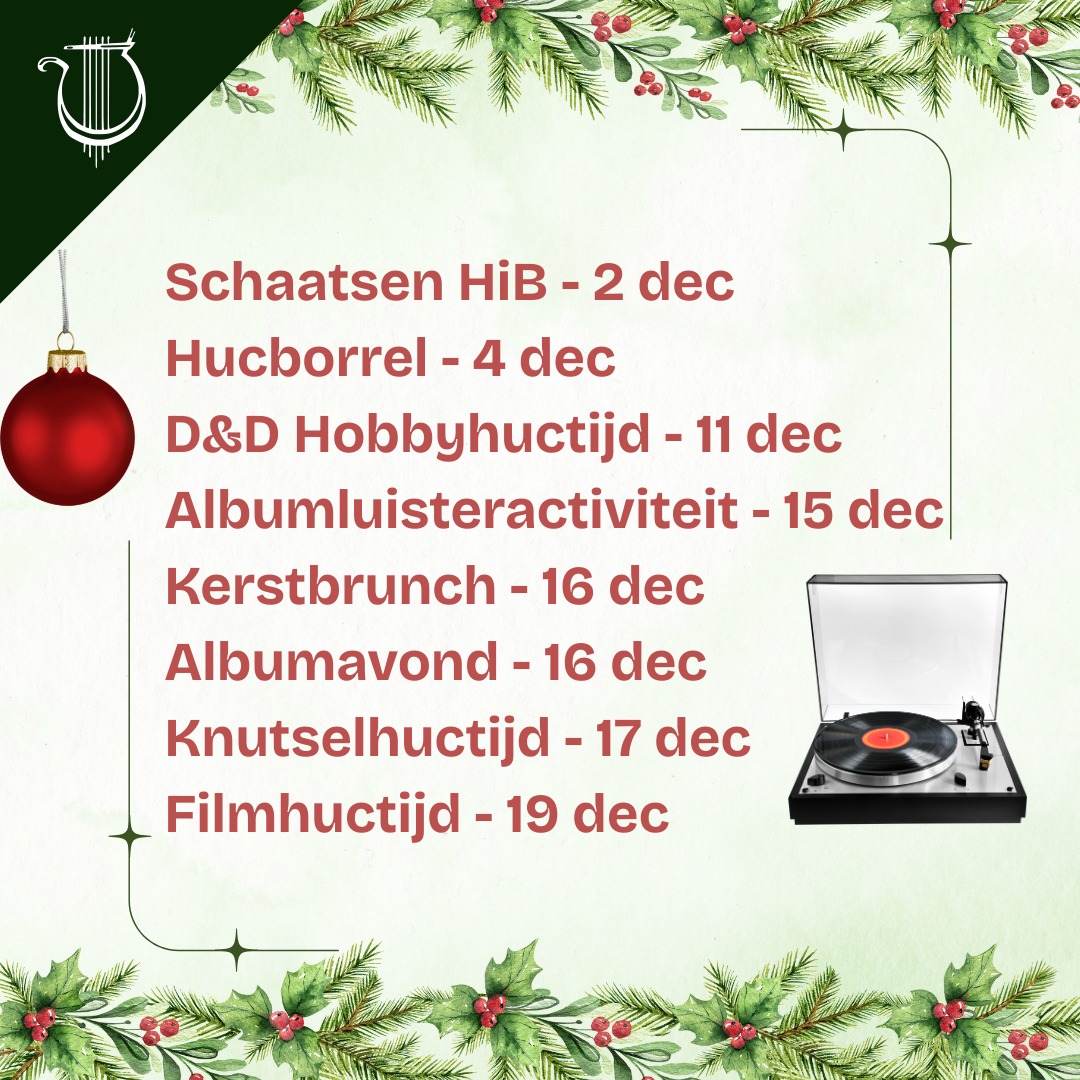 Maandoverzicht december